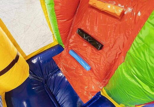 Multiplay springkussen krokodil met obstakels en glijbaan te koop voor kinderen