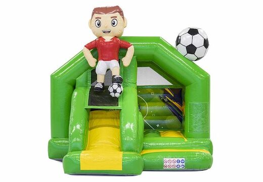 Acheter transat gonflable slide combo avec thème football vert pour enfant