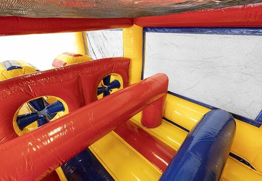 Commandez un parcours d'obstacles modulaire de 13,5 mètres de long dans un thème standard avec des objets 3D assortis pour les enfants. Achetez des parcours d'obstacles gonflables en ligne maintenant chez JB Gonflables France