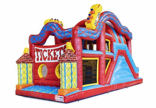 Achetez un parcours d'obstacles gonflable de 9 mètres dans des montagnes russes à thème pour les enfants. Commandez des parcours d'obstacles gonflables maintenant en ligne chez JB Gonflables France