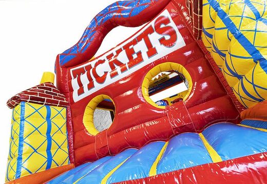 Achetez un parcours d'obstacles gonflable de 9 mètres avec des objets 3D et de belles images d'animation dans des montagnes russes à thème pour les enfants. Commandez des parcours d'obstacles gonflables maintenant en ligne chez JB Gonflables France