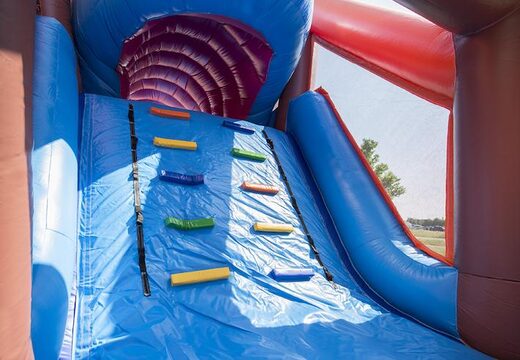 Commandez un parcours d'obstacles gonflable sur le thème des requins avec 7 éléments de jeu et des objets colorés pour les enfants. Achetez des parcours d'obstacles gonflables en ligne maintenant chez JB Gonflables France