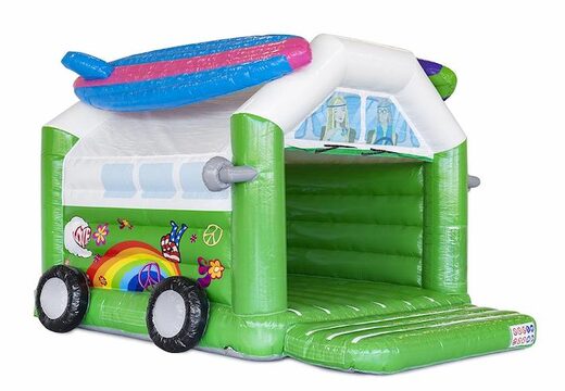 Château gonflable gonflable vert style hippie à vendre pour enfant