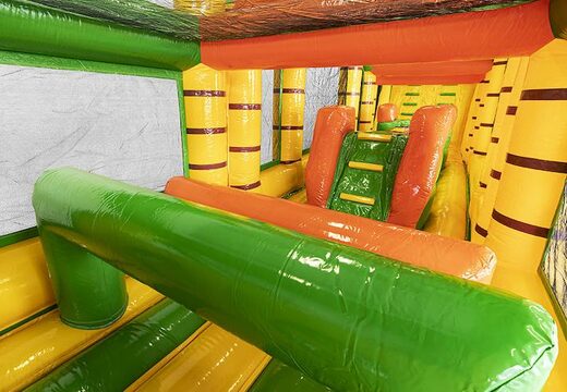 Obtenez votre parcours d'obstacles modulaire de 19 m sur le thème de la jungle avec des objets 3D assortis pour les enfants en ligne. Achetez des parcours d'obstacles gonflables chez JB Gonflables France