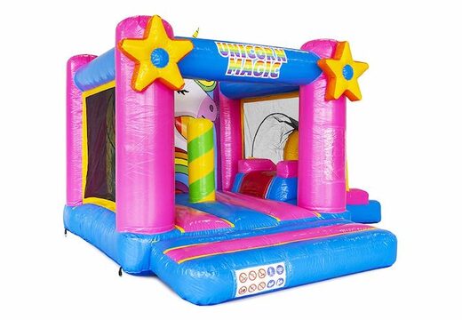 acheter petit coussin d'air gonflable avec toboggan thème licorne