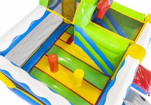 Acheter coussin d'air gonflable avec toboggan thème pirate pour enfant