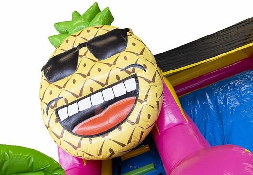 Acheter château gonflable toboggan compact gonflable pour enfants sur le thème hawaii