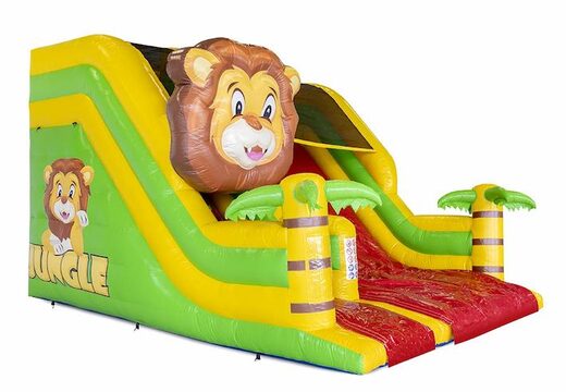 Commandez un coussin d'air toboggan gonflable sur le thème de la jungle pour les enfants