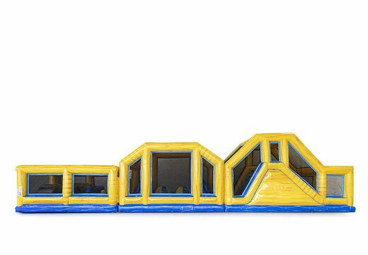 Parcours d'obstacles modulable gonflable de 19 mètres sur le thème des billes, des objets 3D et un double parcours sur différents thèmes pour les enfants. Achetez des parcours d'obstacles gonflables en ligne maintenant chez JB Gonflables France