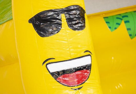 Coussin d'air standard gonflable avec des bananes et des singes à vendre pour les enfants