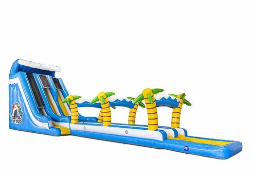 Grand toboggan aquatique gonflable sur le thème de la cascade à vendre pour les enfants