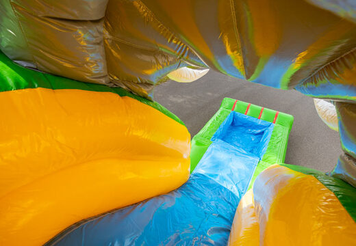 Grand videur multijoueur gonflable de thème de jungle avec la glissière pour des enfants à vendre