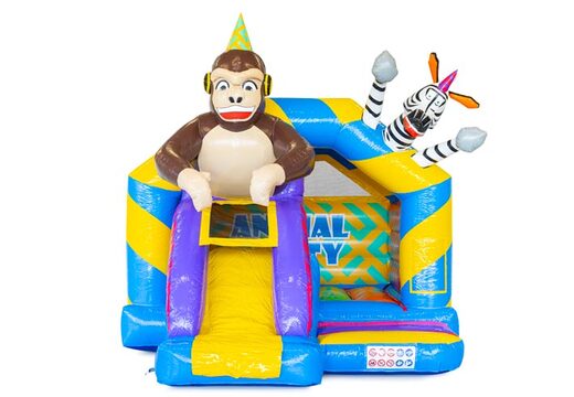 Acheter toboggan gonflable combo animal party avec toboggan avant pour enfants