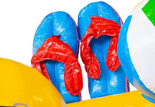 commander un coussin d'air gonflable sur le thème du monde des canards avec toboggan pour les enfants