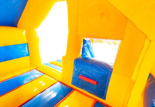 Acheter château gonflable gonflable avec toboggan sur le devant thème canard en caoutchouc jaune
