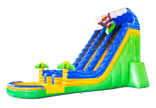 Acheter toboggan aquatique gonflable Waterslide D22 Hawaii au thème tropical