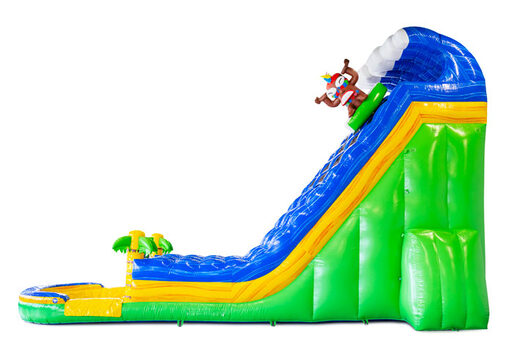 Acheter toboggan aquatique gonflable Waterslide D22 Hawaii au thème tropical