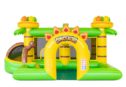 Commandez un château gonflable gonflable sur le thème Dino pour les enfants. Achetez des structures gonflables en ligne chez JB Gonflables France