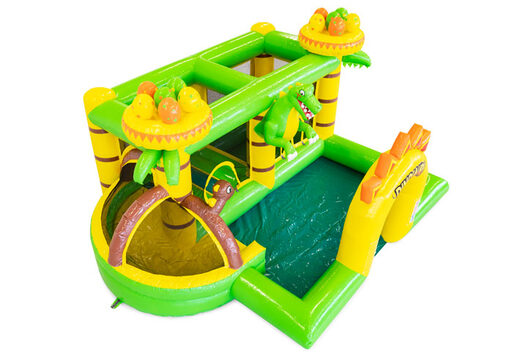 Commandez Château gonflable gonflable Dino avec imprimés pour enfants. Achetez des châteaux gonflables en ligne chez JB Gonflables France