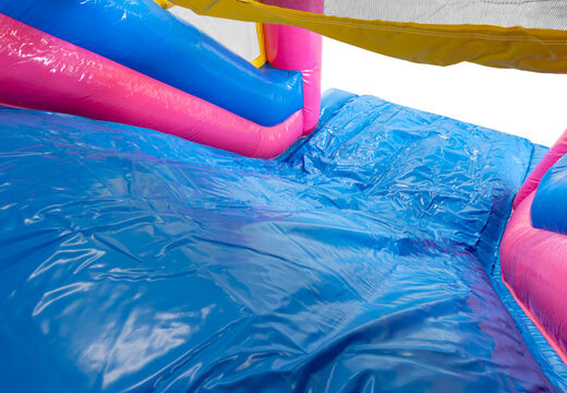 Achetez dès maintenant votre parcours d'obstacles gonflable de 13 mètres sur le thème des flamants pour les enfants. Commandez des parcours d'obstacles gonflables en ligne maintenant chez JB Gonflables France