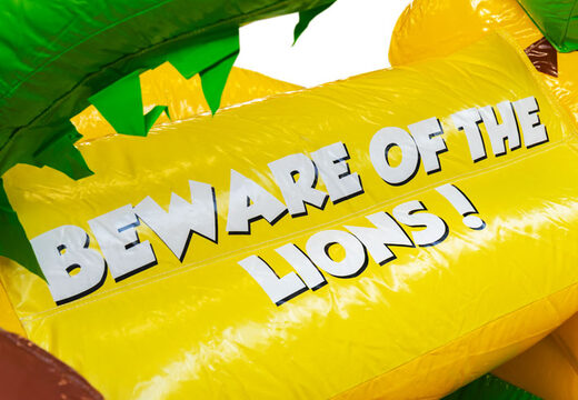 Château gonflable Mini Multiplay gonflable sur le thème du Lion à vendre pour les enfants. Commandez maintenant des châteaux gonflables gonflables chez JB Gonflables France