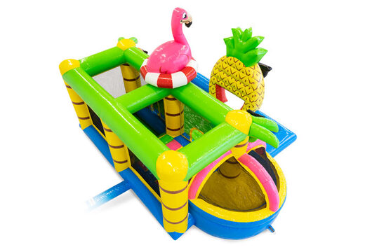 Acheter château gonflable Flamingo pour enfants. Commandez des châteaux gonflables en ligne chez JB Gonflables France
