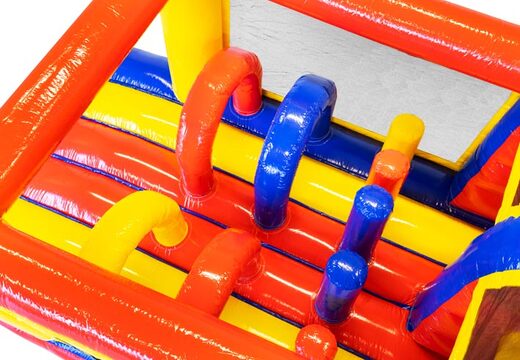 Parcours d'obstacles gonflable standard de 13 mètres de long pour les enfants. Achetez des parcours d'obstacles gonflables maintenant en ligne chez JB Gonflables France