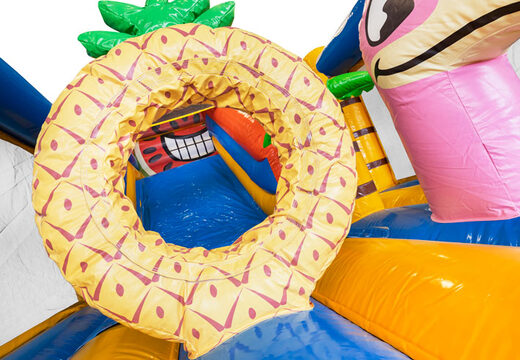 Commandez le château gonflable gonflable Multi Slide Caribbean avec toboggan pour enfants. Achetez maintenant des châteaux gonflables gonflables en ligne chez JB Gonflables France