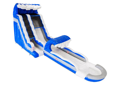 Acheter toboggan aquatique gonflable en bleu, blanc, argent