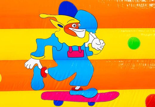 Château gonflable détail clown