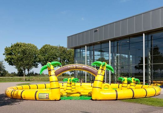 Jeu de golf gonflable tropical