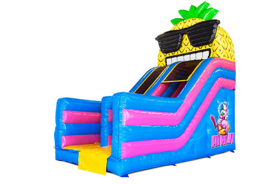 Achetez un château gonflable avec toboggan sur le thème d'Hawaï en ligne chez JB Inflatables