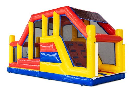 Module de parcours du combattant rouge jaune bleu base jump