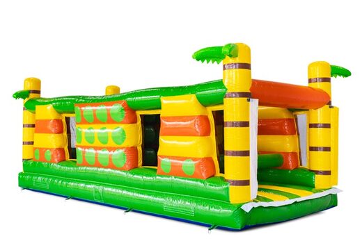 Module de parcours d'obstacles gate dodger avec thème de palmiers Jungle