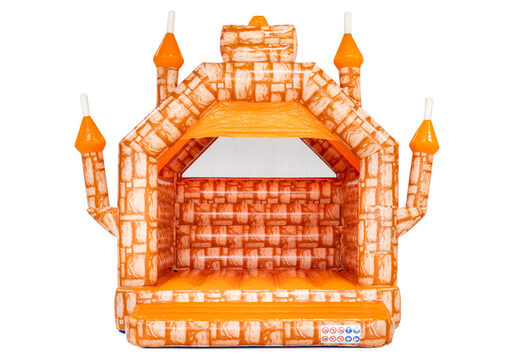Château gonflable standard Orange Brick avec thème à vendre chez JB à Meppel
