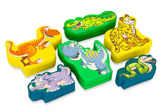 Ensemble de thème de softplay images Jungle Dino animaux