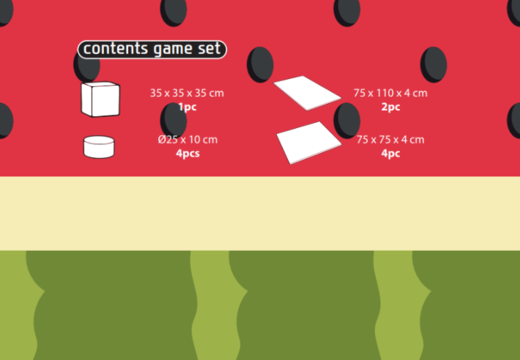 Contenu du kit de jeu Softplay en thème Flamant - Hawaï à acheter chez JB