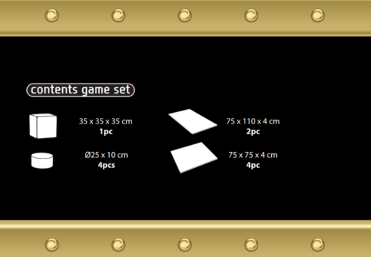 Contenu du kit de jeu Softplay en thème Pirate - Monde Marin à acheter chez JB