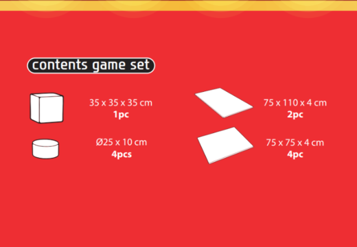 Contenu du kit de jeu Softplay en thème de montagnes russes à acheter chez JB
