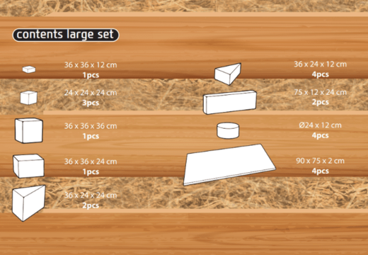 Contenu du set Large Softplay en thème de ferme acheter en ligne