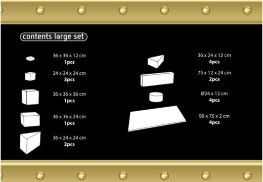 Achetez en ligne le contenu de l'ensemble Softplay Large sur le thème Pirate - Seaworld