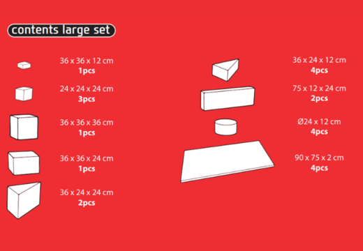 Achetez en ligne le contenu de l'ensemble Softplay Large sur le thème du Rollercoaster