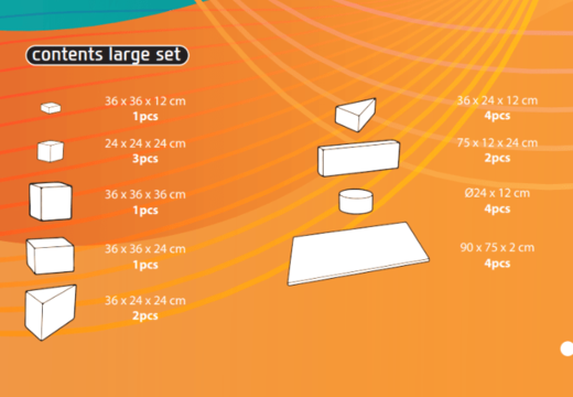 Achetez en ligne le contenu de l'ensemble Softplay Large sur le thème Standard
