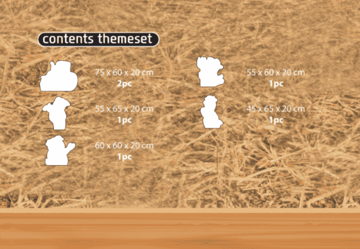 Contenu du set thématique Softplay en thème de ferme commander en ligne chez JB