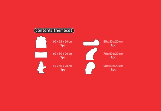 Contenu du set thématique Softplay en thème de montagnes russes commander en ligne chez JB