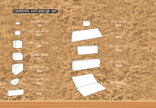 Commandez le contenu de l'ensemble Softplay XL sur le thème Ferme chez JB Meppel
