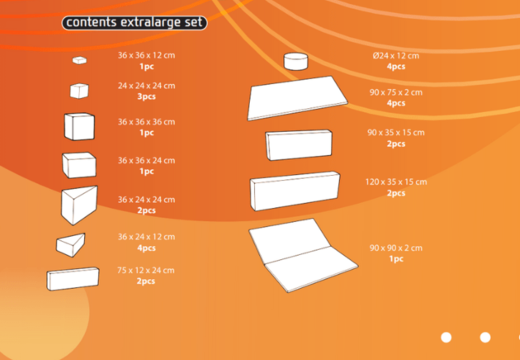 Commandez le contenu de l'ensemble Softplay XL sur le thème Standard chez JB Meppel