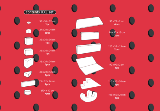 Commandez le contenu de l'ensemble Softplay XXL sur le thème Flamant rose - Hawaï chez JB Inflatables à Meppel