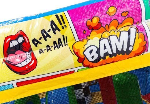 Thème du château gonflable Illustrations de bande dessinée tirées d'une bande dessinée lèvres et explosion à commander en ligne