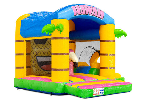 Château gonflable couvert bouncy box Hawaii en vente chez JB à Meppel